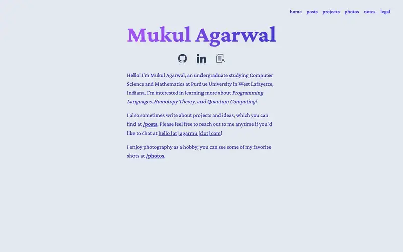 The colorful Astro homepage, with a purple gradient heading on a pale blue background.